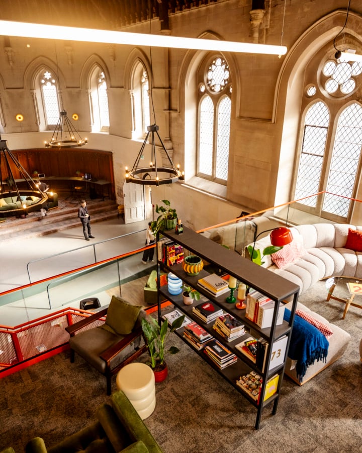 Gather Round Bath Coworking Space View From Mezzanine