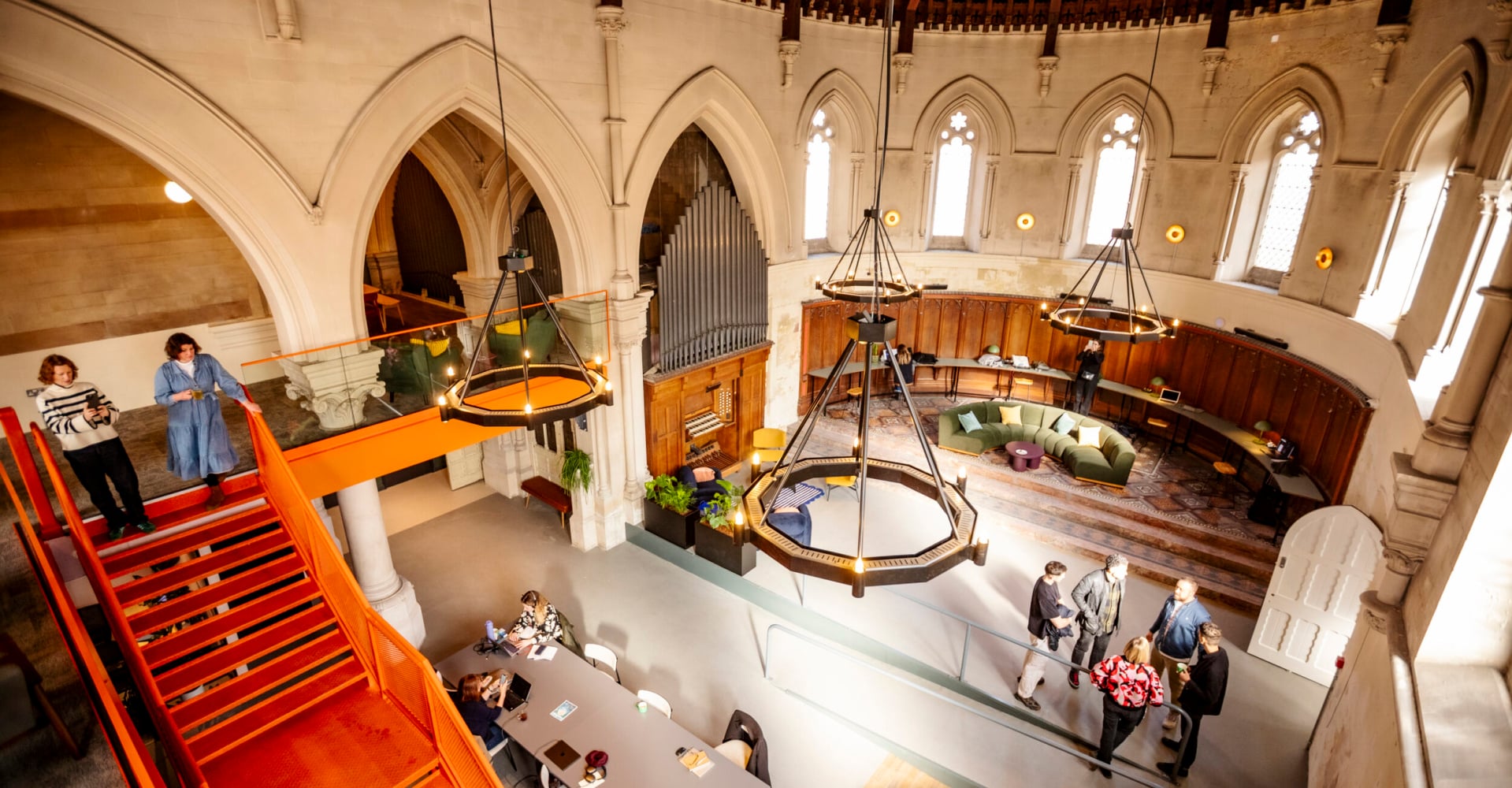 Coworking space in bath Gather Round Trinity Church Great Hall