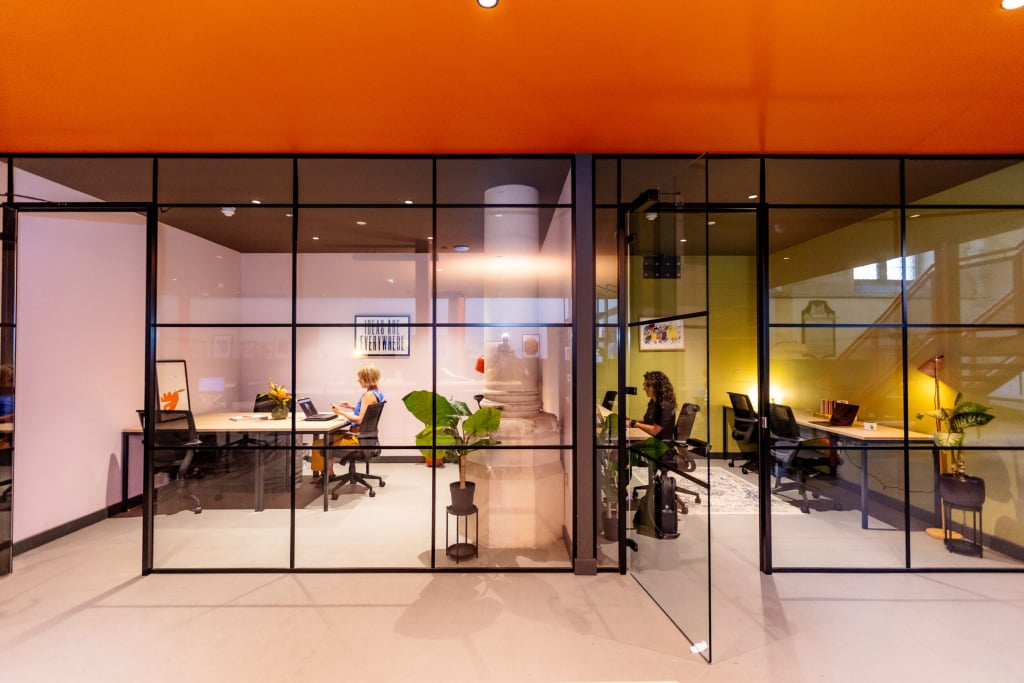 Photo of the glass fronted studio at the Bath Gather Round