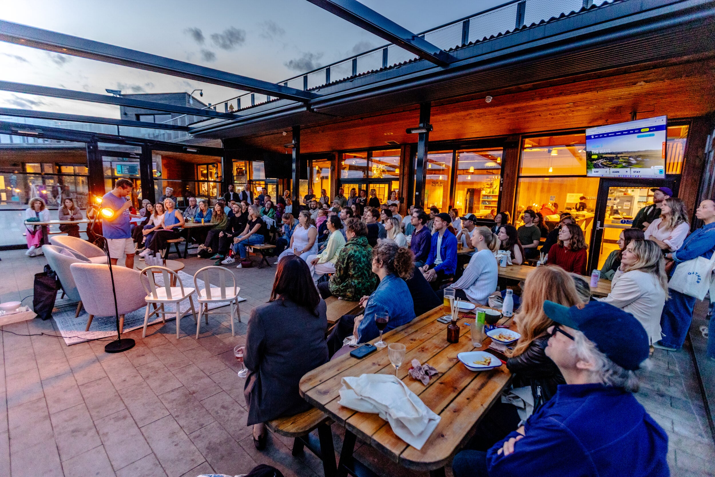 Gather Round event at The Wave, audience